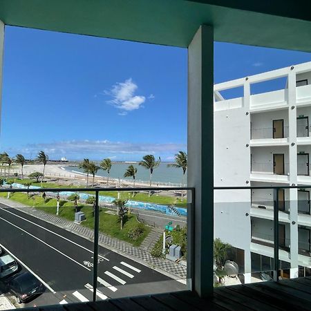 微藍海岸夜市電梯旅宿 Hualien Dış mekan fotoğraf